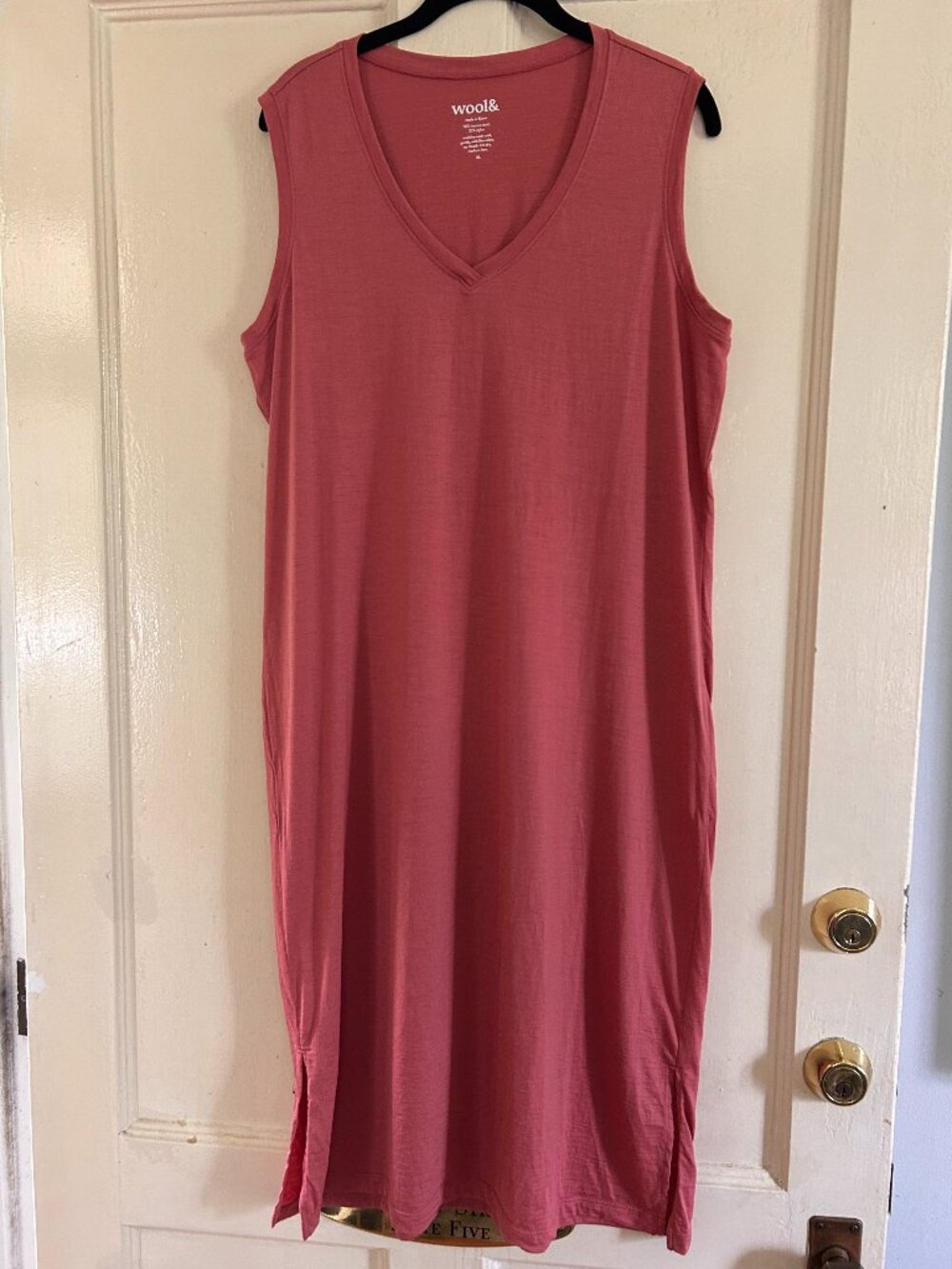Wool& Milena Dress - Dusty Cedar color - XL